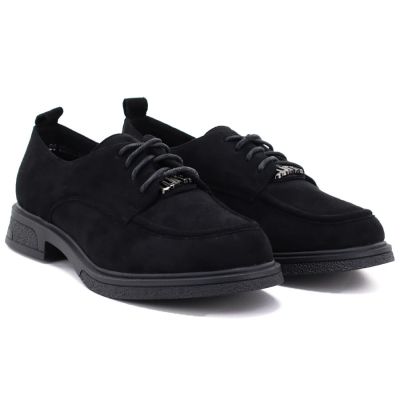 8. Schwarze Damen-Wildlederschuhe Vinceza 62332