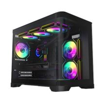GameMax HYPE-M BK Micro-Tower-Computer-Sicherheitshalterungen & -Halterungen Schwarz