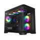 GameMax HYPE-M BK Micro-Tower-Computer-Sicherheitshalterungen & -Halterungen Schwarz