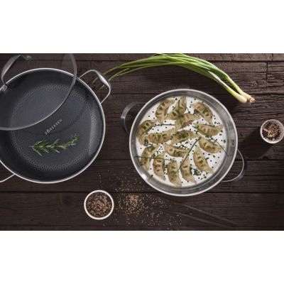 10. Kohersen Black Cube DIAMOND-beschichteter Topf mit Dampffunktion (28 cm; 8,3 l)