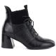 7. Gefütterte Damen-Ankle-Boots mit hohem Absatz, schwarz, Vinceza 58670
