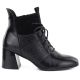 2. Gefütterte Damen-Ankle-Boots mit hohem Absatz, schwarz, Vinceza 58670