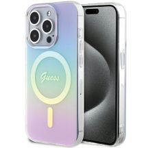 Guess GUHMP15XHITSU iPhone 15 Pro Max 6,7" lila/lila Hardcase IML Iridescent MagSafe