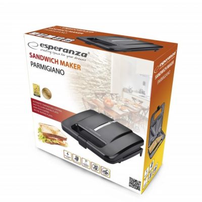 8. Esperanza PARMIGIANO EKT010 Sandwichmaker (1000W; schwarz)