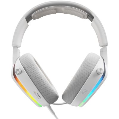 18. Glorious Gaming Glorious GHS Eternal RGB – RGB-Stereo-Gaming-Kopfhörer für PC, PS5, PS4, Switch – Speziell abgestimmte Treiber, abnehmbares Mikrofon, USB-C – Robust und komfortabel für 24/7 – Weiß