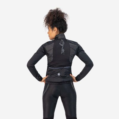 4. Rogelli Damen-Winterjacke, wattiert, schwarz, XL