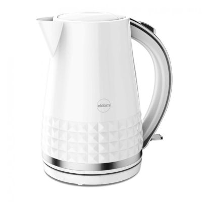 8. ELDOM OSS Wasserkocher, Fassungsvermögen 1,7 l, Leistung 2150 W, Weiß C270B