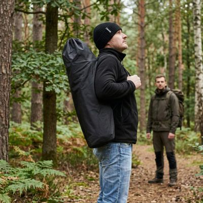 15. Faltbares Touristen-Set 3-in-1 Tisch und 2 Stühle Schwarz Enero Camp