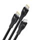 3. Baseus Flash Series 3 100W USB-C 3in1 Kabel - USB-C+USB-C+ Lightning 1,5m + 3 x 0,25m - schwarz