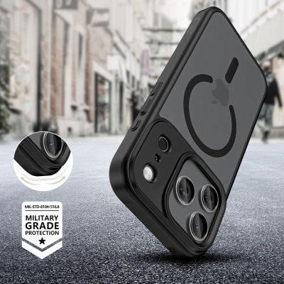 6. Tech-Protect MagMat XT 4er-Set MagSafe Case für iPhone 17 Pro Max - Mattschwarz