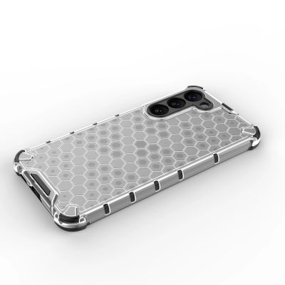 13. Wabenhülle für Samsung Galaxy S23+ gepanzerte Hybridhülle blau