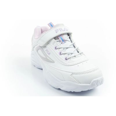 2. Fila Skye V Kindersportschuhe für Mädchen mit Klettverschluss, weiß