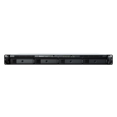 NAS Synology RS422+; 1U-RACK; 4x (3,5-Zoll-SATA-Festplatte/2,5-Zoll-SATA-SSD); AMD Ryzen R1600; 2 GB DDR4 ECC, 2x 1GbE RJ-45