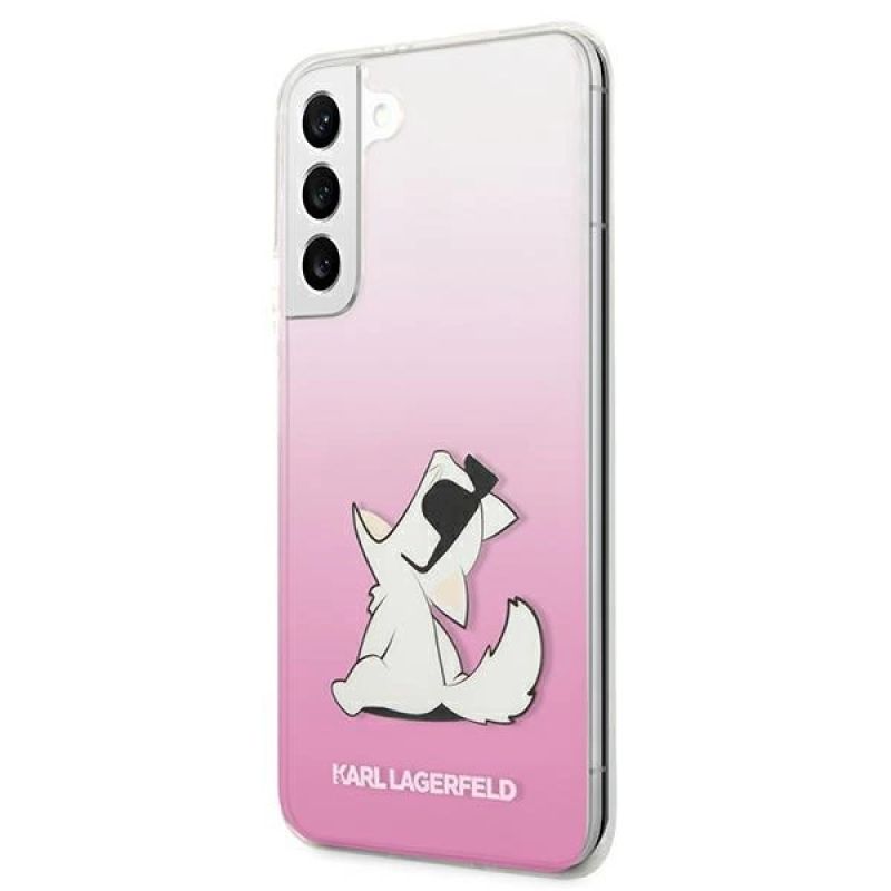 2. Karl Lagerfeld Choupette Eat Hülle für Samsung Galaxy S22+ - Pink