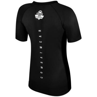 8. Schwarzes Damen-Rashguard-T-Shirt mit Kampffunktion | DBX Bushido