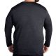 3. Luxe Langarm-Lauf-T-Shirt für Herren, Schwarz