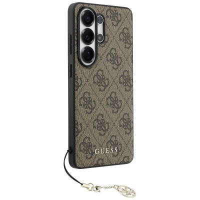 3. Guess 4G Classic Logo Charm MagSafe Hülle für Samsung Galaxy S26 Ultra – Braun