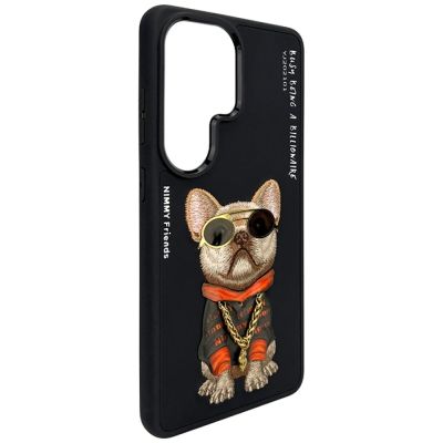 3. Nimmy Brillen-Hülle mit coolem Hundemotiv für Samsung Galaxy S26 Ultra – Schwarz