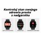 22. GRAVITY GT18-5 Damen-Smartwatch, schwarzes Silikonarmband + graues Armband