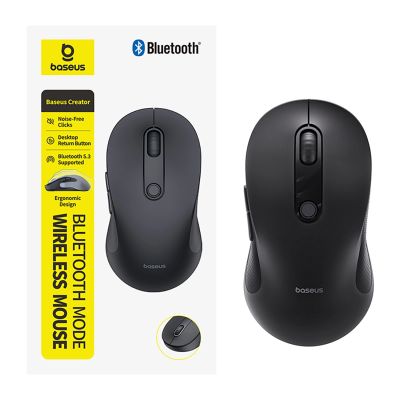 4. Baseus F02 Kabellose ergonomische Bluetooth-Maus – Schwarz