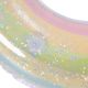 4. Schwimmring 90 cm Regenbogen Glitzer Grün 35644