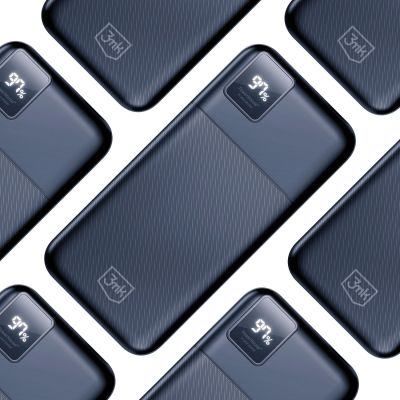 3mk PowerHouse Powerbank 20000 mAh 2x USB-A 1x USB-C - schwarz
