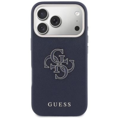 3. Guess FW Resin Logo Hülle für iPhone 17 Pro - Blau