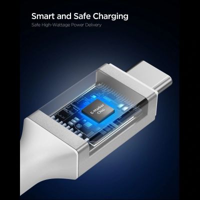 5. Spigen Essential EB24015CC USB-C / USB-C 240W Kabel 150cm - Weiß