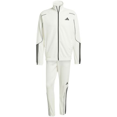 2. Herren adidas 3-Streifen Trainingsanzug weiß und schwarz JX5527