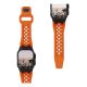 UAG Monarch - FKM-Armband für Apple Watch Serie 4-6 & SE 1-3, 44 mm / Serie 7-9, 45 mm / Serie 10-11, 46 mm / Ultra 1-3, 49 mm (orange / schwarzes Titan)