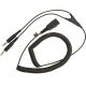 2. Jabra Kabel QD auf 2x3,5 mm Klinke, Spirale, 0,5-2m
