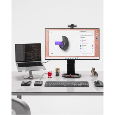 9. Logitech MX Master 4 Büromaus, rechtsseitig, kabellos (RF) + Bluetooth, Laser, 8000 DPI