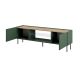 3. TV-Schrank mit elektrischem Kamin ONDA 180,5x40xH58,39 grün (stehend oder hängend)