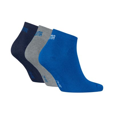 2. Puma Sneaker Socken, 3er-Pack, Marineblau, Grau, Blau, 938624 12