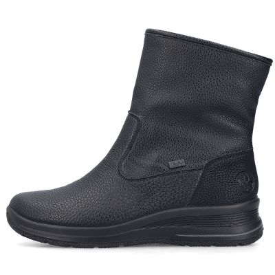 3. Rieker L7760-00 wasserdichte schwarze Damen-Ankle-Boots
