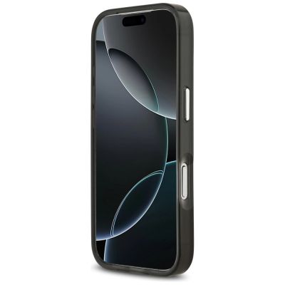5. Karl Lagerfeld IML Aquarelle Karl & Logo MagSafe Hülle für iPhone 17 Pro - Schwarz