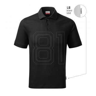 Resist Heavy Poloshirt für Herren (Schwarz 01 (Markenlabel))