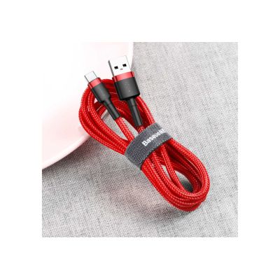 3. Baseus Cafule CATKLF-A09 Kabel (USB 2.0 - USB Typ-C; 0,50 m; rot)