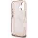 7. Karl Lagerfeld IML Glitter Karl & Choupette Heads Logo MagSafe iPhone 16 Hülle - Pink