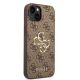 4. Guess GUHCP15S4GMGBR iPhone 15 6,1" braun/braunes Hardcase 4G Big Metal Logo