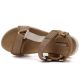 3. Damen-Plateausandalen, kamelfarben, Artiker 58C1231