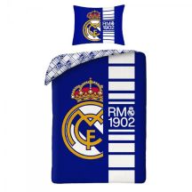 Real Madrid Bettwäsche-Set aus Baumwolle, 140x200 + 70x90 cm, REB80207BL