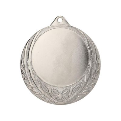 Allgemeine silberne Medaille mit Platz für ein 50-mm-Emblem – Stahlmedaille