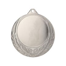 Allgemeine silberne Medaille mit Platz für ein 50-mm-Emblem – Stahlmedaille