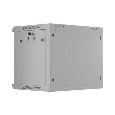 11. Lanberg 19" 9U 600X450 grauer Wandschrank mit perforierten Türen (flach verpackt)