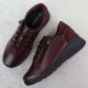 14. Bordeauxfarbene Damen-Lederschuhe mit Keilabsatz Vinceza 39964