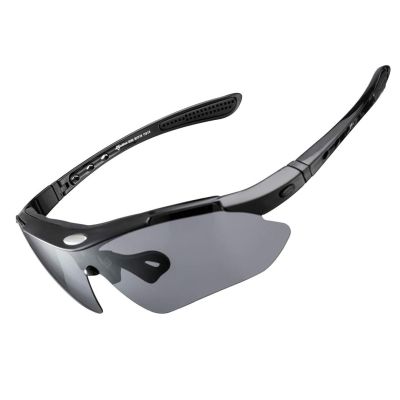 Rockbros polarisierte Sonnenbrille, 5 Gläser, schwarz