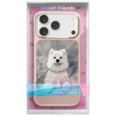8. Nimmy Gentle Pets Serie Hunde MagSafe Hülle für iPhone 17 Pro Max - Rosa