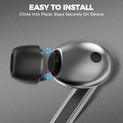 4. Tech-Protect Ear Tips für Samsung Galaxy Buds 3 Pro in den Größen S / M / L - Schwarz (3 Stk.)