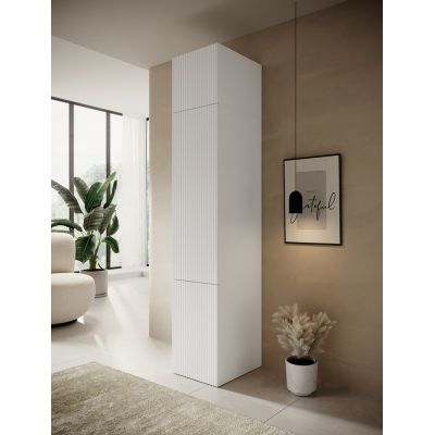 5. PAFOS 1D Kleiderschrank mit Aufsatz 45x55,5x45 weiß matt